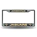 NFL Jacksonville Jaguars Bling Chrome License Plate Frame with Glitter Accent