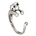 Chengxun New Fahion Jewelry Ring Dog Puppy Animal Wrap Ring - Silver Puppy Dog for Women