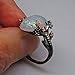 Ginger Lyne Collection Henrietta Elven Tree Branch Setting Oval Shape Simulated Fire Opal Ring
