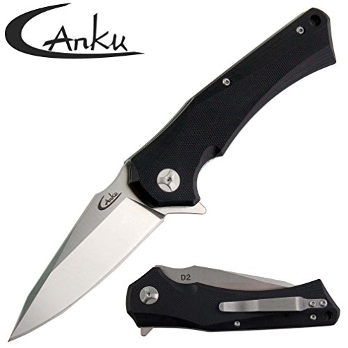 Canku C05 Folding Knife Tactical Camping Survival Pocket Knives D2 Blade G10 Handle Outdoor Tools
