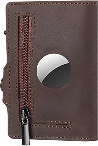 Men's RFID-Blocking Genuine Leather Bifold Wallet With Coin Pocket