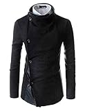 (GD93) Slim Stylish Unbalanced Metallic Leather Point Knitted Cardigan Sweaters