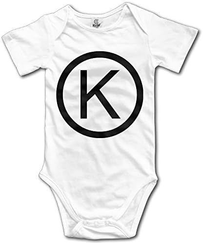 QulujianG Letter K Fashion Newborn Baby Suit Climb 6 M White