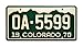 Vanishing Point | OA-5599 | Metal Stamped License Plate