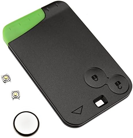 Replacement For Renault Laguna Espace 2 Button Key Card Shell Case w/Batteries
