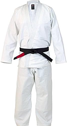BJJ Sports Pearl Weave Blank Gi (A0, White)