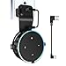Echo Dot 2nd Generation Wall Mount Hanger Holder Stand, Alexa Accessories Outlet Speaker Holder Round Voice Assistants Stand Your Smart Home with Short Cable (Black)