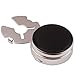 H&H HJ Men's Jewelry Black Oil Round Button Cover
