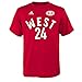 adidas Kobe Bryant #24 Youth NBA Western Conference All Star Name & Number Player T-Shirt