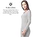Lapasa Womens Thermal Shirt Fleece Lined Base Layer Top Underwear For Winter Ski L15, Gray/One Piece of Top, Medium