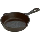 Lodge LMS3 Cast Iron Miniature Skillet, 3.5-inch