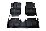 TuxMat Custom Car Floor Mats for Hyundai Kona 2018-2020 Models - Laser Measured, Largest Coverage, Waterproof, All Weather. The Best Hyundai Kona Accessory (Full Set - Black)