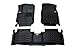 TuxMat Custom Car Floor Mats for Hyundai Kona 2018-2020 Models - Laser Measured, Largest Coverage, Waterproof, All Weather. The Best Hyundai Kona Accessory (Full Set - Black)