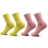 AYAOQIANG 2 Pairs Moisturizing Gel Heel Socks for Dry Hard Cracked Skin,Comfy Recovery Socks Day Night Care fits U.S(Woman-5-9)