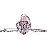 Essential Oil Necklace, Ash Jewelry Pendant Keepsakes Urn Necklaces for Ashes for Dad Vintage-inspired Rose Gold by MUB