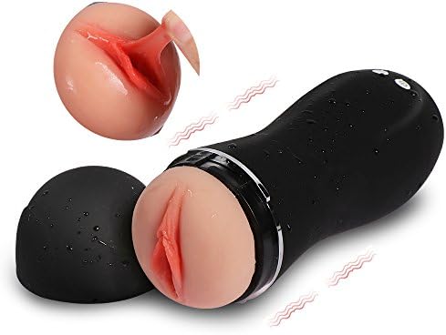 Male Release Pressure Viberate Cup - 10 Vibration Modes and Girls Voice Feature Dicks-Massage Toy Pussy Deluxe Toys Super Soft Sleeve Tight and Convex Tunnel Delay Men Ejaculation