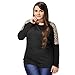 Allegra K Allegra K Women Plus Size Panel Stylish Dolman Sleeves T-Shirt Tops