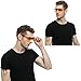 Lazarap Mens Night Vision Glasses for Driving at Night Soxick Sunglasses for Fishing Shooting Cycling Red-Frame