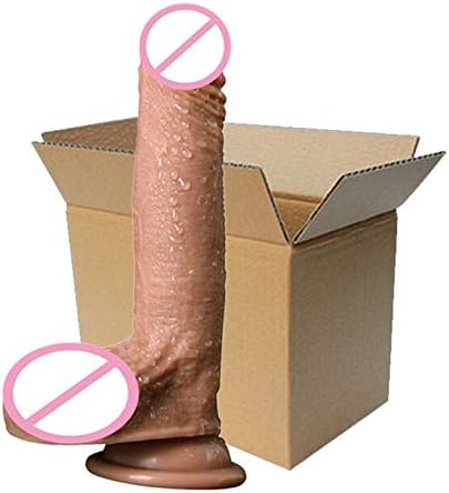and Games Top Quality Soft Silicone Suction Cup Male Artificial Dick Woman Manual Funny Toys S,Large