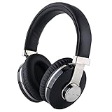 Bluetooth Headphones Over Ear, Mee'sport Wireless Bluetooth Headset with Build-in Mic, Hi-Fi Deep Bass Wireless Headphones Up to 24 Hours Playtime for Cell Phones, TV, Computer and More -Black