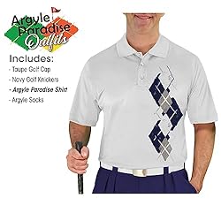 Argyle Paradise Outfit - Mens FFFF: Navy Taupe and