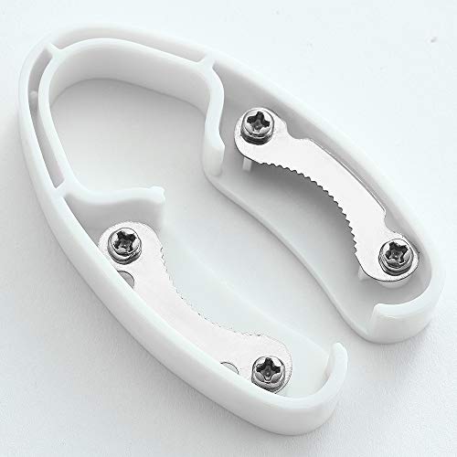 Premium Dual Blade Wine Foil Cutter, Wine Bottle Opener Accessory, Gift for Wine Lovers by YWQ (White Black)