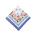 WINDLY Women’s Embroidered Floral Cotton Handkerchiefs for Party, Wedding - 12x12 in (10pcs)