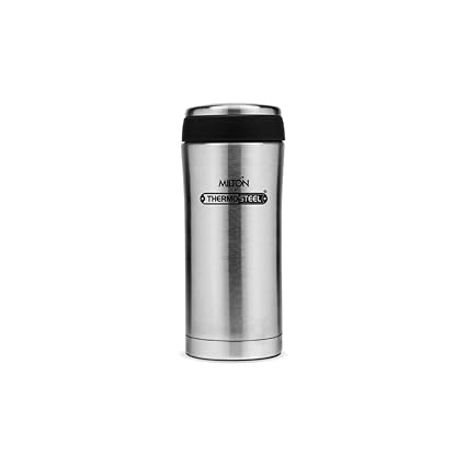 Milton Thermosteel Optima 420 Stainless Steel Flask, 420ml, Steel