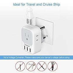 TESSAN South Africa Power Adapter, Type M Travel