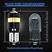 WEXZN 194 led bulbs,Super Bright T10 168 175 2825 W5W LED Bulbs 6500K White Replacement Bulbs for Car Interior Dome Map Door Courtesy License Plate Lights (2 PACKS)