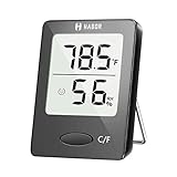 Habor Hygrometer Indoor Thermometer, Humidity Gauge Room Thermometer Indoor, Accurate Mini Wall Digital Hygrometer Temperature Humidity Monitor Meter for Home, Office, Greenhouse