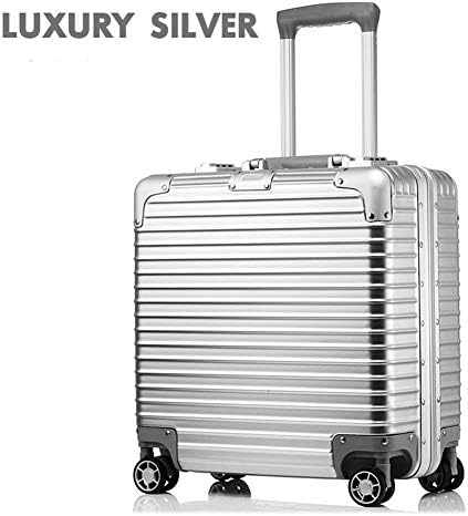 Lxmhz 18" Rolling Backpack Trolley Case Lightweight Hard Shell Carry On Hand Cabin Luggage Travel Spinner Suitcase with 4 Wheels,1