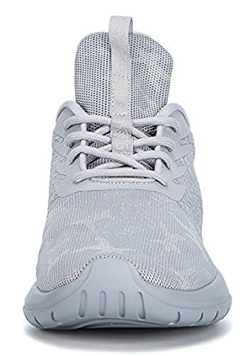Soulsfeng Men Women Unisex Casual Fashion Sneakers Glow In Dark Running Shoes (Men US9.5=EUR43=27.5CM, Grey (Fabric Lining))