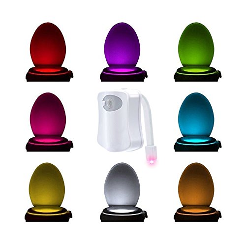 Motion Sensor Toilet Nightlight Colorful Motion Activated Toilet Light 8 Color Changing Sensor LED Toilet Seat Night Lamp Motion Sensor Toilet Nightlight Colorful Motion Activated Toilet Light 8 Color Changing Sensor LED Toilet Seat Night Lamp