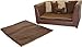 Keet Deluxe Orthopedic Memory Foam Dog Bed Set, Large, Brown