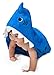 ComfyTots Shark Hooded Baby Towel: 100% Organic Bamboo Animal Ear Hood Bath Towel for Baby Boys & Girls|Ultra Soft, Extra Absorbent, Antibacterial Bath Towel for Babies & Toddlers|Top Baby Shower Gift