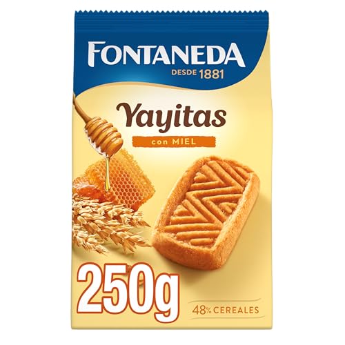 Yayitas Galletas con Miel, Deliciosas y Crujientes, deliciosas para Desayuno, 250 g