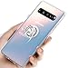 mgACC Compatible Samsung Galaxy S10 5G Case with 360° Pop-up Rotating Ring Grip Holder Kickstand, with Magnetic Base case for Samsung Galaxy S10 5G/Transparent