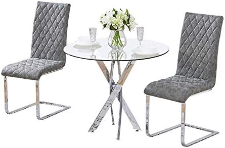 Couch Ø±ÙÙØ© Small Clear Glass Dining Table And 2 Faux Leather Chairs Black White Crisscrossing Metal Legs Home Office Kitchen Room Set Furniture Black White Nova Table Size Nova Table Colour White Bla Buy Online