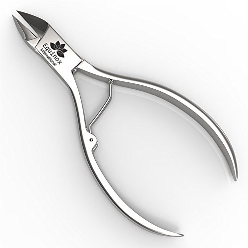 Equinox Professional Toenail Clipper - Nail Nipper for Thick and Ingrown Toenails - Heavy-Duty Surgical Grade Stainless Steel