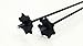 Winget 100% Carbon Fiber Super light All Mountain Alpine Ski Poles 1pairs XA-100
