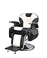 Exacme Hydraulic Recline Barber Chair Salon Beauty Spa Shampoo Chair Black/White 8702bw