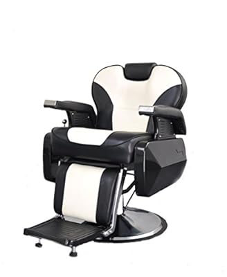 Exacme Hydraulic Recline Barber Chair Salon Beauty Spa Shampoo Chair Black/White 8702bw