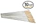 HAKOPEN 10 PCS Barbecue Skewers with Wood Handle Reusable Kabob Skewers BBQ Barbecue Skewers Barbecue Grilling Accessories