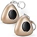 ANRUI 120dB Personal Alarm - LED Flashlight, SOS Emergency Keychain Safety Alarm for Women, Kids, Students, Night workers, Explorer Anti-theft Alarm Policeman Recommend (Metal Color) 2 Piece