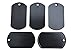 Dog Tag Surplus Bulk Blank Military Dog Tags Black, 10-Pack - Made in USA