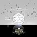 18k White Gold Plated Cubic Zirconia Round Halo Stud Unisex Earrings (0.50 carats) by Orrous & Co.