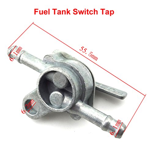 XLJOY Motorcycle Scooter Inline Gas Petrol Fuel Tank Tap On-Off Switch for 50cc 70cc 90cc 110cc ATV Quad Pit Dirt Bike