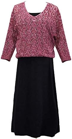 Amazon Co Jp Hortensia マタニティ 2点セット ロング マキシ ワンピース ドルマンスリーブ ニット 七分袖 グレー チャコールグレー 赤 紺 M L Xl マタニティワンピース 産前産後 妊婦ワンピース 授乳 授乳口 服 ファッション小物