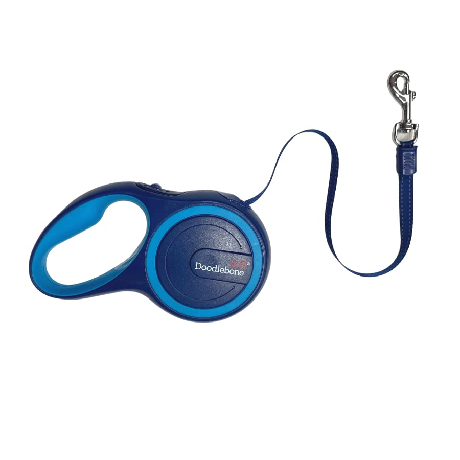 Doodlebone Retractable Dog Lead (8m, Aqua/Sapphire)